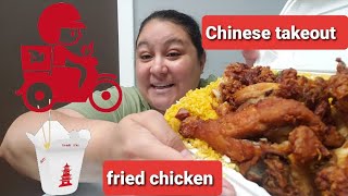 CHINESE FOO MUKBANG/中国菜/炸鸡/猪肉炒饭/먹방