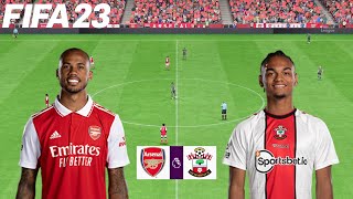 Arsenal vs Southampton - 22/23 Premier League Season - PS5 Gameplay