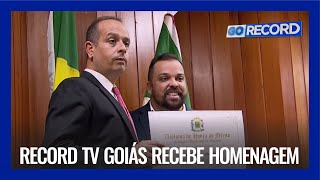 DIA NACIONAL DA IMPRENSA: RECORD TV GOIÁS RECEBE HOMENAGEM NA CÂMARA