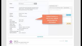 Online Scheduling - Processing Appointment Requests