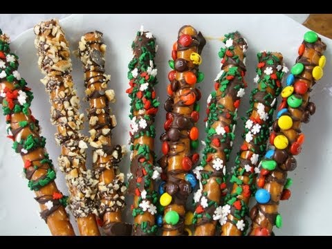 Caramel-Chocolate Pretzel Rods recipe Caramel-Chocolate Pretzel Rods recipe
