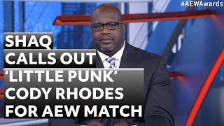 Shaq challenges 'little punk' Cody to match in March | AEW Dynamite Awards 2021