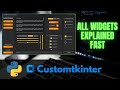 All Customtkinter Widgets Explained FAST [Modern GUI Python Library]