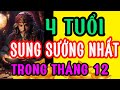 Tử Vi Hàng Ngày, Tháng 12 Đổi Đời: 4 Con Giáp Này Sẽ Trúng Số Tiền Tỷ