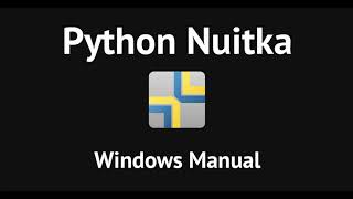 Creating a Stand Alone Executable (.exe) from a Python Script by Nuitka (Manual How To Windows)