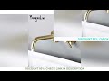 bagnolux brass single holder lever handle brushed gold modern deck mounted hot and cold water mixed