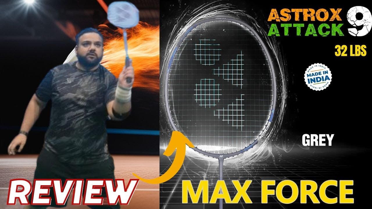 Yonex Astrox Attack 9 Review | 32lbs #yonex #badminton #newlaunch - YouTube