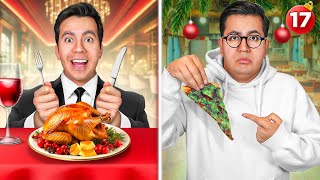 CENA DE NAVIDAD CARA VS CENA DE NAVIDAD BARATA CON SUSCRIPTORES - VLOGMAS 17