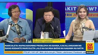 #BakitIkaw? The DZRH Job Interview for 2025 Elections: Rep. Rodante Marcoleta