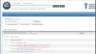 ERIC Thesaurus Tutorial