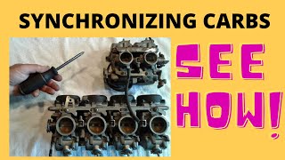 Synchronizing motorcycle carburetors explained SEE HOW TO DO IT