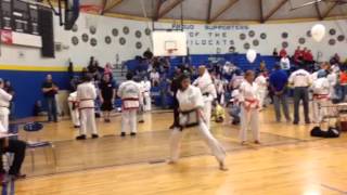 Jacqueline's form at East Tennessee karate championships