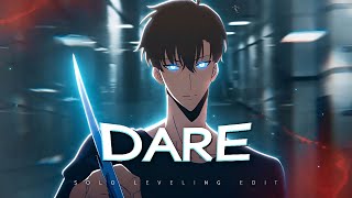 Dare - Solo Leveling - Sung Jinwoo「AMV/EDIT」4K!