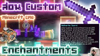 สอน Custom Enchantments Level โคตรสูง Enchant โคตรเยอะได้ทุก Item !! Minecraft CMD Java Edition