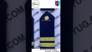 NCC Navy Shoulder Rank Flap Zari - Epaulette Slip on Slider Flap (SCUO | CUO) : Chughs Navyug