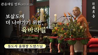 보살도에 더 나아가기 위한 육바라밀 (도암스님 / 율원장 / 25.01.23 관음재일 법문)