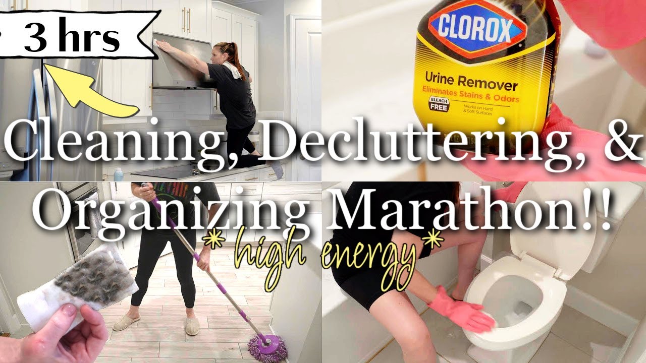 Epic 3hr Cleaning Marathon Deep Cleaning Decluttering Organizing