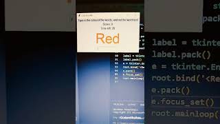 Color Change Game in Python with tkinter #python #games #gaming #data