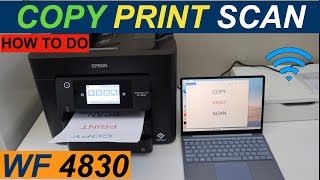 Epson Workforce WF4830 Scanning, Printing, Copying Review.