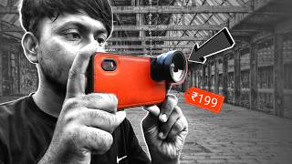 Unboxing \u0026 Review ₹199 Mobile Camera Lens - Is It Worth It? 😱