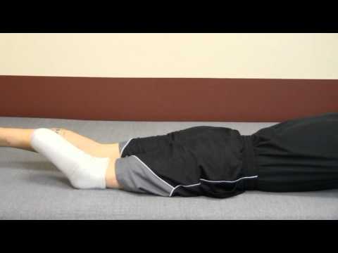 Amputee Exercise - Prone Knee Flexion - Below Knee - YouTube