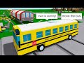 Roblox BUT I Drive a BUS on a TRAIN TRACK