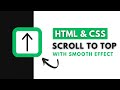 How To Create Scroll To Top Button ( Back to top ) Using Only HTML & CSS