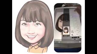 iPad Proでコーヒー1.5杯の時間で描いた　新妻聖子さん。