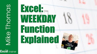 Excel: The WEEKDAY Function - Separate Weekdays from Weekends