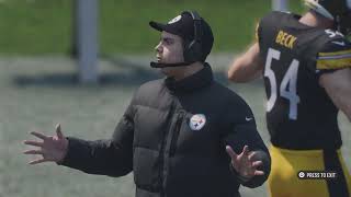 SECOND HALF Madden NFL 25 Cleveland Browns (10-6) At Pittsburgh steelers(10-6) Week 18, 2032 Season