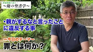 罪って何なの？聖書の言う罪とは？（農家牧師のキリスト教聖書講座）