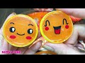 orange slime mixing random things into store bought slime satisfying slime video 139