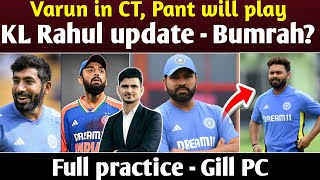 4 Big News Points -Varun in for Champions Trophy- Pant in KL Rahul Out? -No Bumrah in updated sqaud