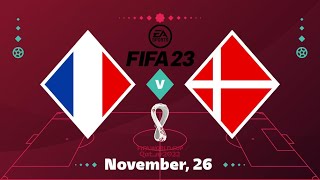 FIFA 23 FIFA WORLD CUP 2022 FRANCE - DENMARK | PC GAMEPLAY LEGENDARY [GTX1080TI]