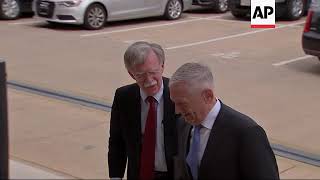 Mattis Welcomes John Bolton to the Pentagon