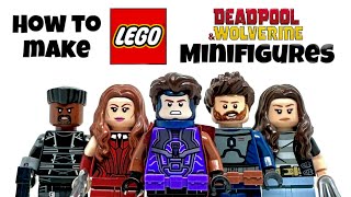 How To Build LEGO Deadpool \u0026 Wolverine Minifigures! (Gambit, Blade, Human Torch, and MORE!)