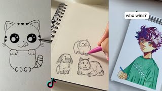 Cute Art TikToks I Saved.  Sketchbook Compilation #9