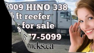 HINO 338, 2009 HINO 338 with reefer, Reefer Truck Sales Toronto Ontario.