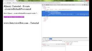 EVENT ISDEFAULTPREVENTED METHOD IN JQUERY DEMO