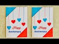 Beautiful Anniversary Card for parents 😍| Easy DIY Happy Anniversary card | Anniversary Gift idea🥰