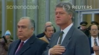 USA visit Russia 1994 Anthems [RAW Footage]