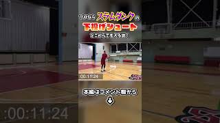 プロバスケ選手ならSLAM DUNKの下投げシュート、どこからでも入る説！ #shorts