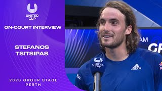 Stefanos Tsitsipas On-Court Interview | United Cup Group A