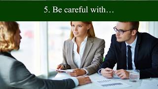 100 common English structure - 5. Be careful with…