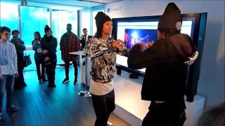 Les Twins performent en danse dans le #WindowsCube !