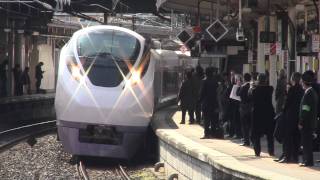 2012.2.10 E657系新型特急電車試乗会 佐貫駅入線シーン