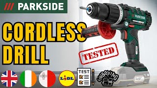 CORDLESS DRILL Parkside PSBSA 20-Li C3 UK ENGLISH IRISH MALTESE IL-LINGWA MALTIJA  LIDL