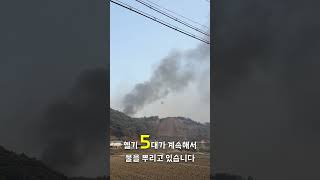 홍성 산불, 서부면 산불, 소방관님 감사합니다 / forest fires, firefighter #shorts