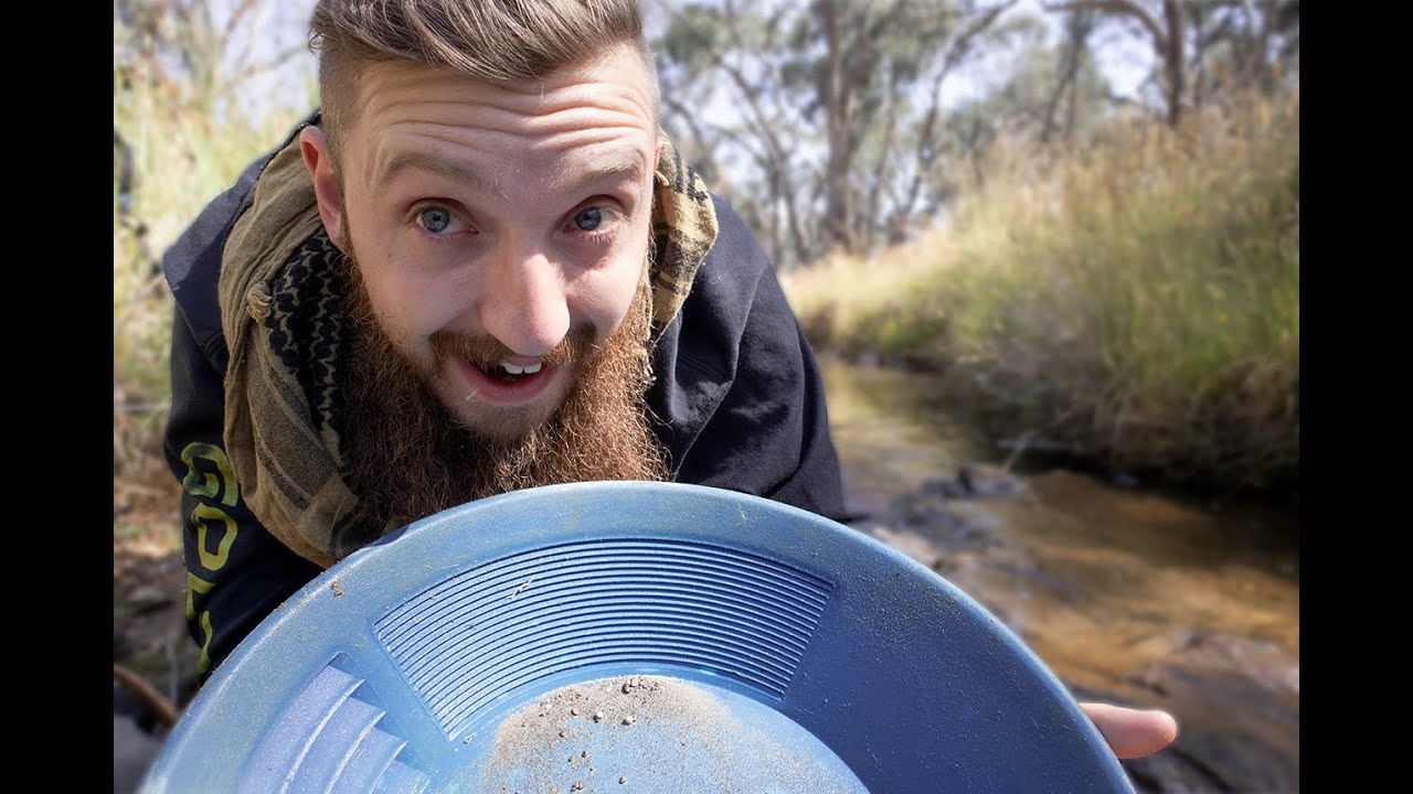 Panning Good Gold Off Broken Bedrock - YouTube