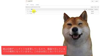 Jupyter notebookの基礎 その１「初期ディレクトリはどこ？」